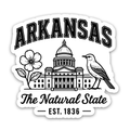 Arkansas - Natural State Sticker