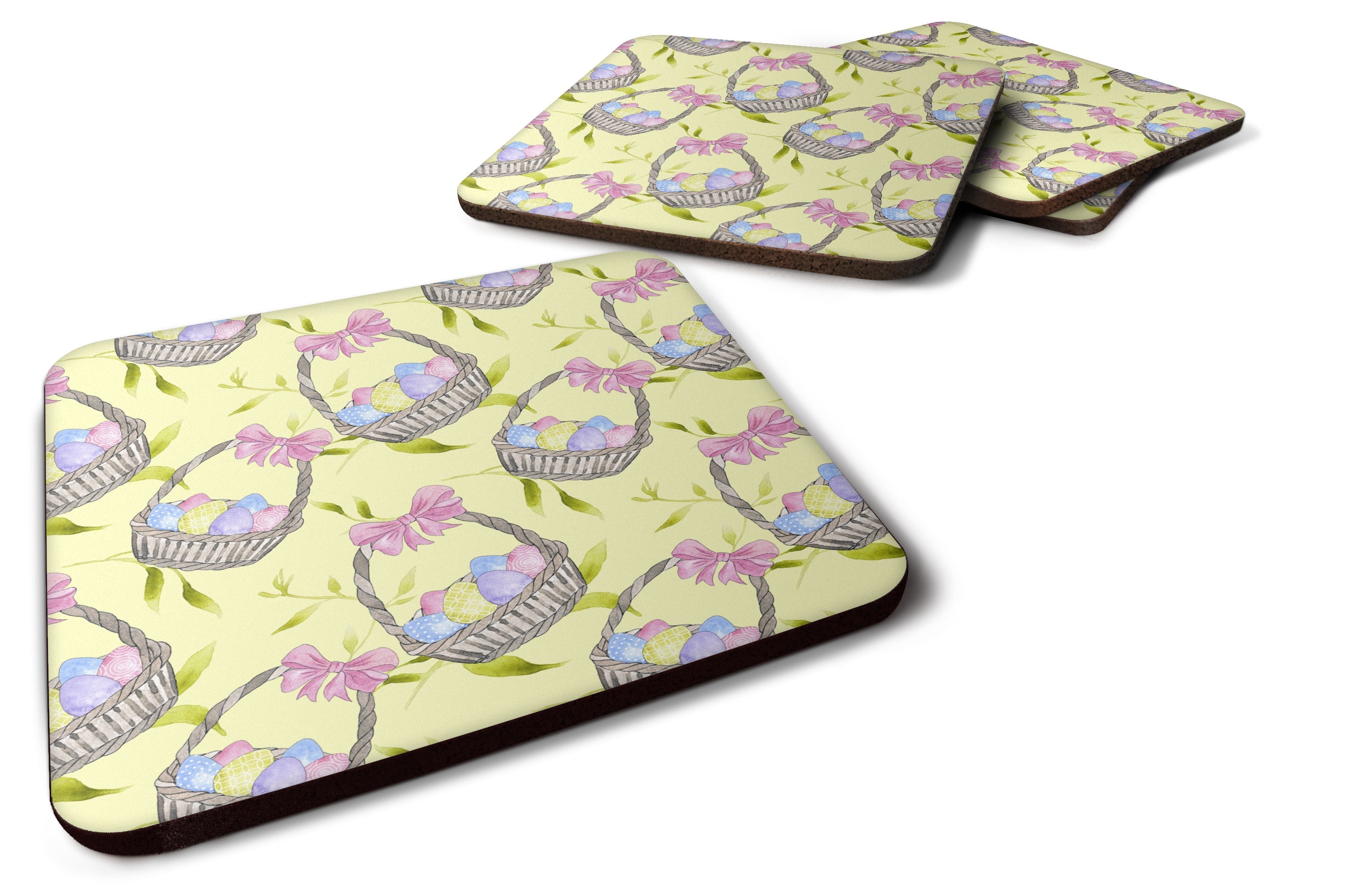 Easter Basket and Eggs Foam Coaster  BB7490FC