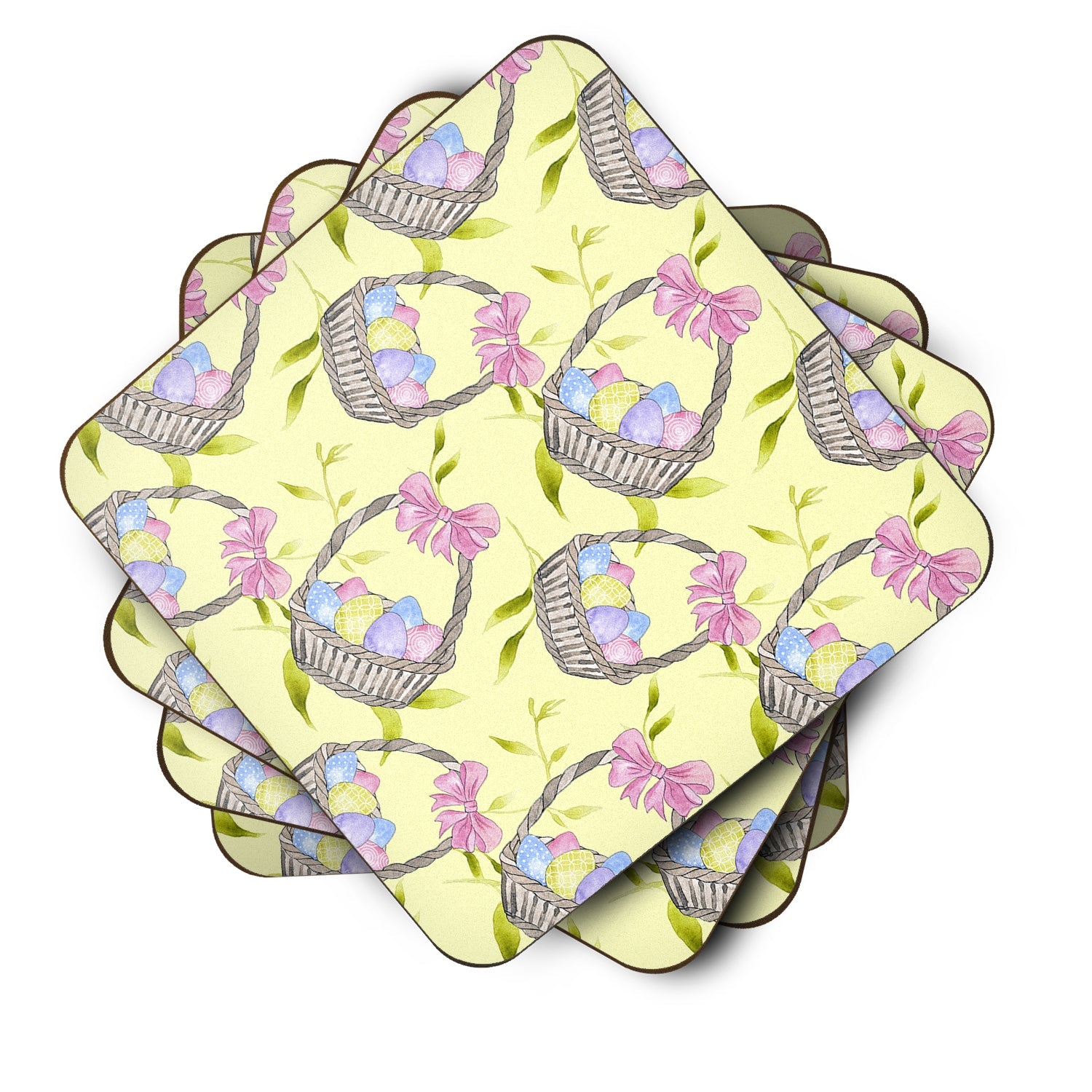 Easter Basket and Eggs Foam Coaster  BB7490FC