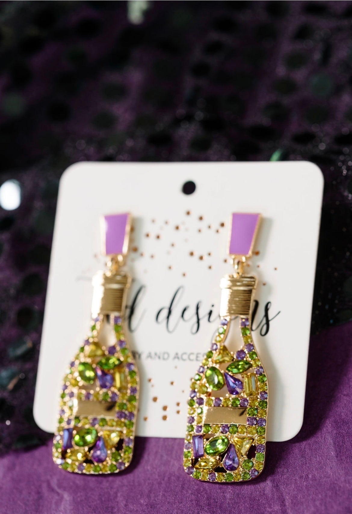 Mardi Gras Champagne Bottles